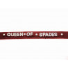Collier en cuir rouge QUEEN OF SPADES Collier en cuir rouge QUEEN OF SPADES
