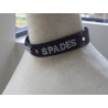 Collier en cuir rouge QUEEN OF SPADES Collier en cuir rouge QUEEN OF SPADES
