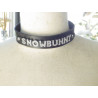 Collier en cuir rouge SNOWBUNNY Collier en cuir rouge SNOWBUNNY