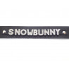 Collier en cuir noir SNOWBUNNY Collier en cuir noir SNOWBUNNY