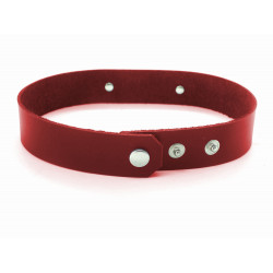 Collier en cuir rouge pour BAB - Blanche à Blacks