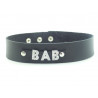 Collier en cuir noir pour BAB - Blanche à Blacks Collier en cuir noir pour BAB - Blanche à Blacks