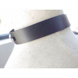 Collier en cuir noir pour BAB - Blanche à Blacks