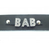 Collier en cuir noir pour BAB - Blanche à Blacks Collier en cuir noir pour BAB - Blanche à Blacks