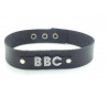 Collier en cuir noir BBC - Big Black Cock Collier en cuir noir BBC - Big Black Cock