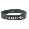 Collier en cuir noir pour Salope Collier en cuir noir pour Salope