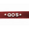 Collier en cuir rouge QOS - Queen Of Spades Collier en cuir rouge QOS - Queen Of Spades