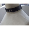 Collier en cuir noir CUM SLUT Collier en cuir noir CUM SLUT