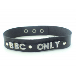 Collier en cuir noir BBC ONLY - Big Black Cock Only