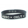 Collier en cuir noir BBC ONLY - Big Black Cock Only Collier en cuir noir BBC ONLY - Big Black Cock Only