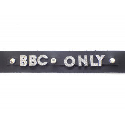 Collier en cuir noir BBC ONLY - Big Black Cock Only