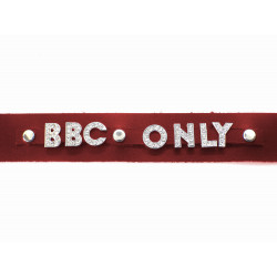 Red Leather Collar BBC ONLY - Big Black Cock Only
