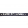 Collier en cuir noir QUEEN OF SPADES Collier en cuir noir QUEEN OF SPADES